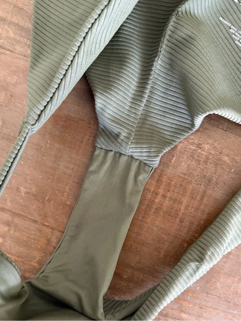 Frankie’s Ribbed Olive Green Bikini